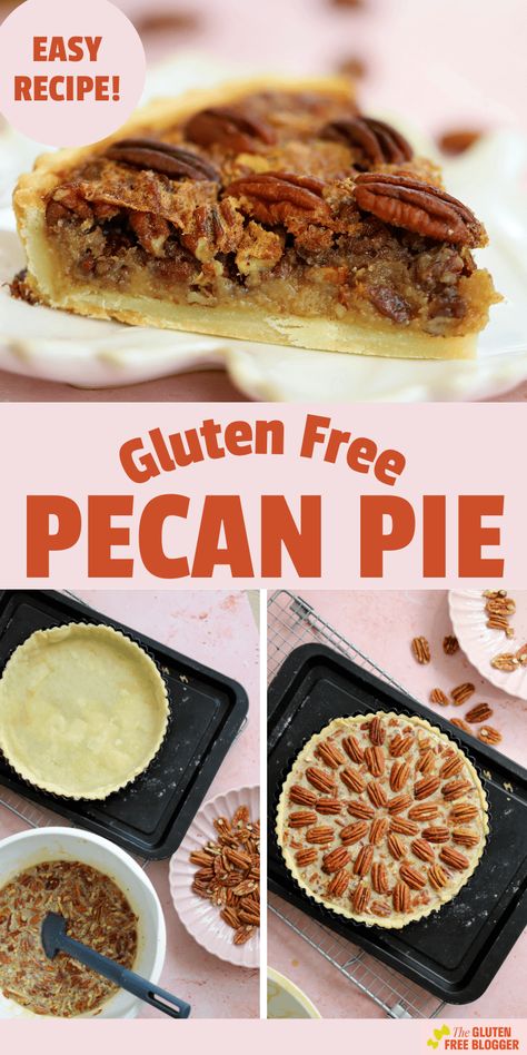 Gluten Free Pecan Pie Gluten Free Pecan Pie Recipe, Gluten Free Pecan Pie, Maple Pecan Pie, Soft Diet, Gluten Free Pecan, Pecan Filling, Gluten Free Holiday Recipes, Pecan Pie Easy, Fun Thanksgiving Desserts