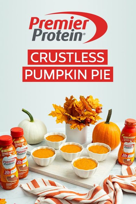 Premier Protein Shake Recipes Pumpkin, Ww Protein Shake Recipes, Pumpkin Premier Protein Shake, Pumpkin Spice Protein Shake Recipes, Pumpkin Spice Premier Protein Recipes, Premier Protein Pumpkin Shake, Pureed Desserts, Premier Protein Desserts, Bariatric Pumpkin Recipes