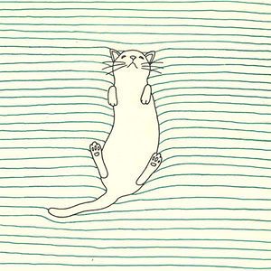 Cat Lying On A Lined Sheet 심플한 그림, Cat Sketch, Wallpaper Tumblr, Art Cat, Art Et Illustration, Art And Illustration, Fantasy Illustration, Mail Art, Pusheen