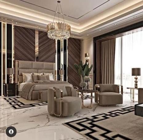 Rich Bedroom Luxury Modern, Minimalist Bedroom Decor, Luxe Bedroom, تصميم داخلي فاخر, Luxury Bedroom Furniture, Classy Bedroom, Modern Luxury Bedroom, تصميم للمنزل العصري, Luxury Bedroom Design