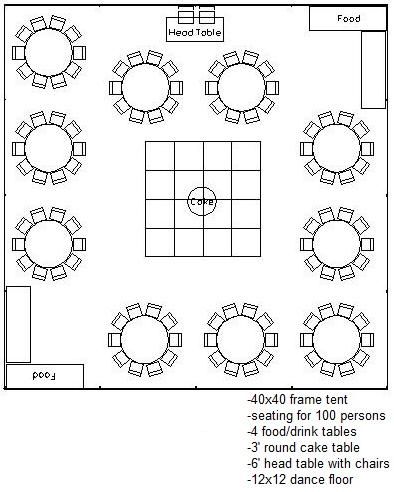 Wedding Seating Plan Layout Sweetheart Table, 40x40 Wedding Tent Layout, 60 Guest Wedding Layout, 40 Guest Wedding Layout, 100 Guest Wedding Seating Layout, Wedding Tent Layout 100 Guests, Wedding Reception Tables Layout For 100, 100 Guest Wedding, Wedding Table Layouts Floor Plans