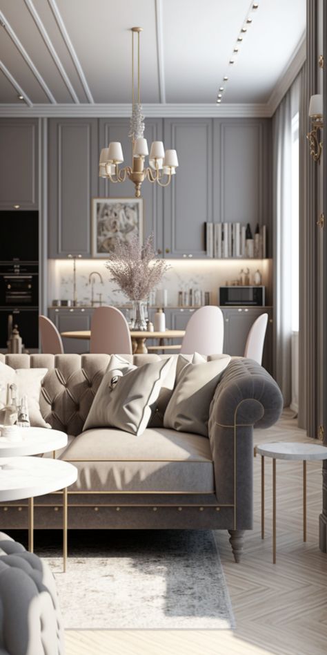 Gray And Beige Living Room Ideas Decor, Pastel Interior, Beige Living Rooms, Bathroom Design Luxury, Grey And Beige, Cozy Living Rooms, Interior Design Living Room, Interior Design Inspiration, Living Room Designs