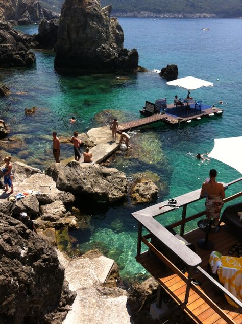 La Grotta Corfu, Corfu Town, Corfu Island, Rocky Beach, Corfu Greece, Greece Islands, Greek Island, Corfu, Food Drinks