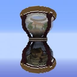 Creatures: Giant Tortoise Minecraft Project Minecraft Hourglass Build, Turtle Statue Minecraft, Minecraft Steampunk Clock Tower, Minecraft Underwater Statue, 3d Hourglass Sand, Giant Clock, 3d Art Projects, Giant Tortoise, Sand Timers