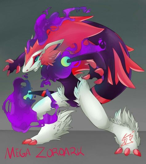 Wow Mega Zoroark 😲 Mega Zoroark, Pokemon Zoroark, Zoroark Pokemon, Sonic Oc, Pokemon Alola, Oc Pokemon, Tous Les Anime, Mega Evolution, Ash Pokemon