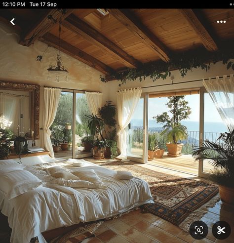 Bedroom Ideas Mediterranean, Meditteranean Bedroom, Italian Bedroom Design, Spanish Style Interior Design, Hacienda Style Bedroom, Mediterranean Bedroom Design, Mediterranean Bedrooms, Modern Mediterranean Bedroom, Mediterranean Bedroom Ideas