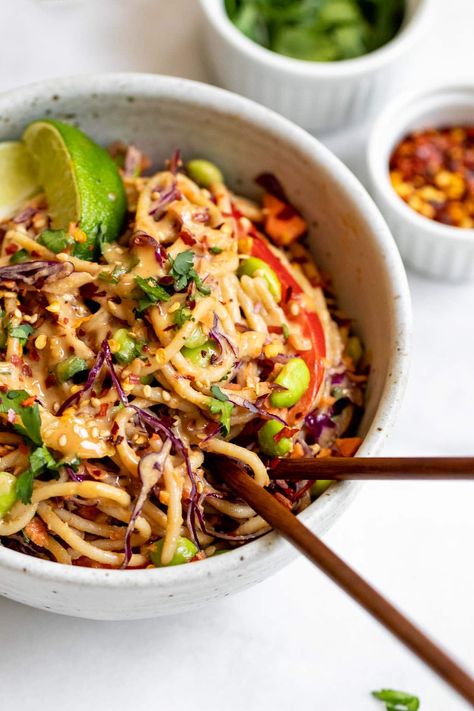 Thai Noodle Salad, Feasting At Home, Pinch Of Yum, Noodle Salad Recipes, Thai Noodles, Best Thai, Noodle Salad, Think Food, Appetizer Salads