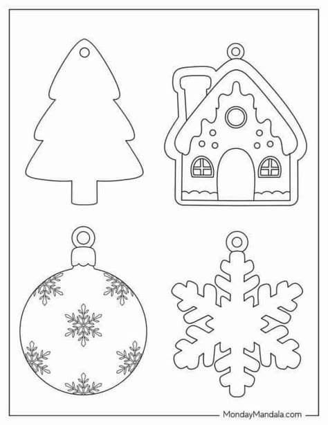 Pinata Template Free Printable, Christmas Pinata, Printable Christmas Ornaments, Christmas Bingo Cards, Christmas Ornament Template, Diy Tree Decor, Ornament Template, Christmas Tree Decorations Diy, Gift Tags Diy