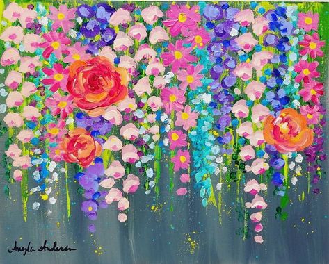 helen warlow on Twitter: "Angela Anderson is the artist of these beautiful flowers. She must be good there is a tutorial done for YouTube. https://t.co/YRQzGVx4tv" Painting Beginners, Flowers Painted, Easy Canvas, Live Painting, Easy Canvas Painting, Acrylic Painting Tutorials, Tableau Art, 수채화 그림, Simple Acrylic Paintings