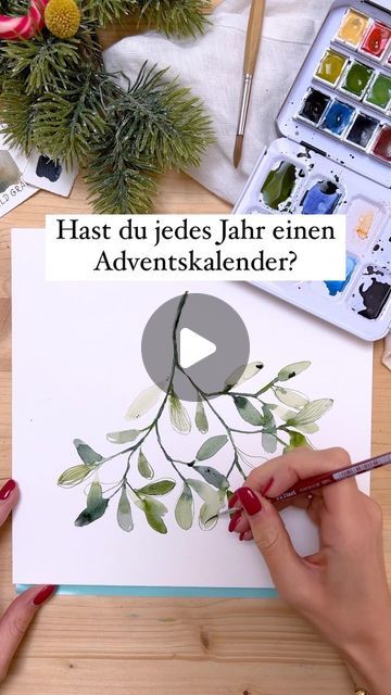 M A Y & B E R R Y on Instagram: "WEIHNACHTEN steht vor der Tür?🎄😂 … irgendwie schon oder? Immerhin ist schon Oktober. Und am 1. Dezember öffnen wir das erste Türchen in unserem Adventskalender. 😍🎨 Hinterlasse uns ein 🎄 in den Kommentaren, wenn du auch jedes Jahr einen Adventskalender hast. #weihnachtsstimmung #istdennschonweihnachten #aquarell #xmaswatercolor #adventskalender #kreativ #kreativität #diyweihnachten #weihnachten2023 #advent #auszeit #metime #mayandberry #schleppercrew" Watercolour Advent Calendar, Happy Painting Weihnachten, Art Classes, Advent, Art