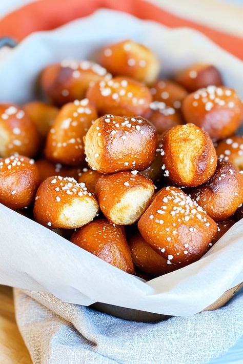 Easy Pretzel Bites Recipe | Clara Cooks Easy Pretzel Bites, Pretzel Bites Recipe, Soft Pretzel Bites, Pretzel Bites Recipes, Baking Soda Bath, Homemade Pretzels, Bites Recipes, Soft Pretzel, Vegetarian Thanksgiving