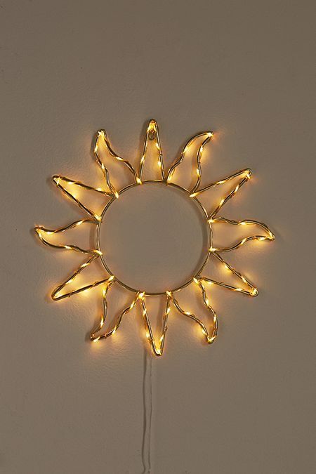 Yellow Room Decor, Sunflower Room, Celestial Sun, Yellow Room, Yellow Bedroom, Room Deco, Light Sculpture, Sun Light, Yellow Aesthetic