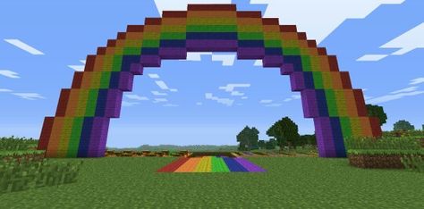 Rainbow Minecraft Park, Disney Minecraft, Minecraft Castle Blueprints, Minecraft Farm, Minecraft Castle, Cool Minecraft Creations, Minecraft Inspiration, Minecraft Room, Cute Minecraft Houses