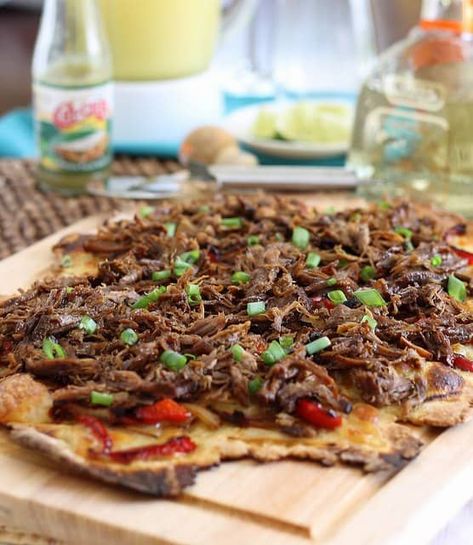 Carnitas Pizza, Paleo Carnitas, Leftover Carnitas, Beef Carnitas, Carnitas Recipe, Paleo Crockpot, Slow Cooked Beef, Good Pizza, A Pizza