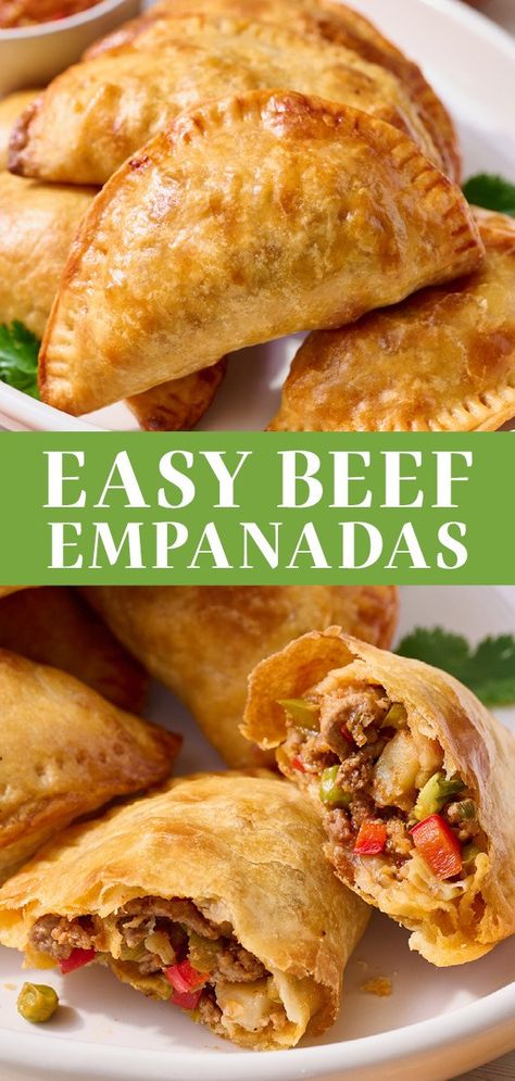 Flaky Empanadas Recipe Dough, Authentic Empanadas Dough, Meat Pockets Empanadas, Ground Beef Empanadas Recipe Mexican, Cuban Beef Empanadas, Air Fry Empanadas Recipe, Recipes For Empanadas, The Best Empanadas Recipe, Empanadas Recipe Spanish