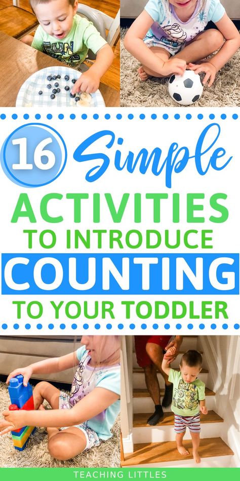 Counting For Toddlers, Toddler Math, Mathematics Activities, Teaching Counting, Numbers Counting, Sensory Activities Toddlers, Montessori Toddler Activities, Teaching Numbers, Teaching Toddlers