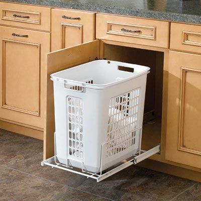 Apartments Ideas, Jet Woodworking Tools, Hallway Closet, Woodworking Saws, Shelf White, Rev A Shelf, Under Sink Organization, Custom Vanity, Hamper Basket