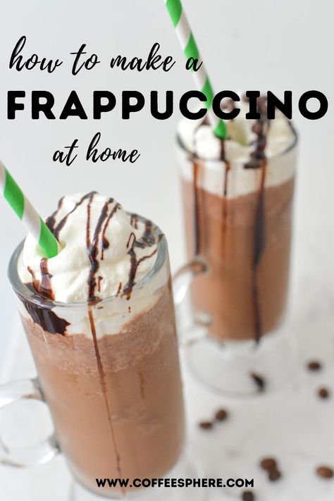 Make a Java Chip Frappuccino at home. Pumpkin Milkshake Recipe, Java Chip Frappuccino, Easy Coffee Drinks Recipes, Java Chip, Coffee Frappuccino, Iced Coffee Protein Shake, Homemade Frappuccino, Frappe Recipe, Mocha Recipe