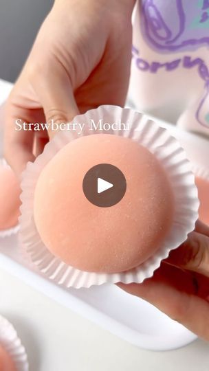 1.4K views · 1.1K reactions | How to make Strawberry Mochi✨🍰🍓

Ingredients

Mochi

110g glutinous rice flour

30g cornstarch

30g granulated sugar

170ml milk

20g unsalted butter

Red food coloring

 

Filling

Whipped Cream

260g heavy cream

50g cream cheese

30g granulated sugar

 

Strawberry Sauce

300g fresh strawberries chopped

50g sugar

1 tbsp lemon juice

 

Steps:

Mochi

Wash and chop the strawberries into small cubes. Grab a pot, bring together strawberry cubes, sugar and lemon juice, and mix well and keep stirring over medium heat until thickened. Transfer into a clean bowl, wrap it with plastic wrap and let it set in the fridge to cool down.
In a clean bowl, mix well glutinous rice flour, cornstarch, sugar, milk and some red food coloring. Grab a nonstick pan, pour all t Mochi Ingredients, Tictoc Recipes, Non Bake Desserts, Strawberry Mochi, Tasty Desserts, Glutinous Rice Flour, Korean Recipes, Strawberry Sauce, Bake Desserts