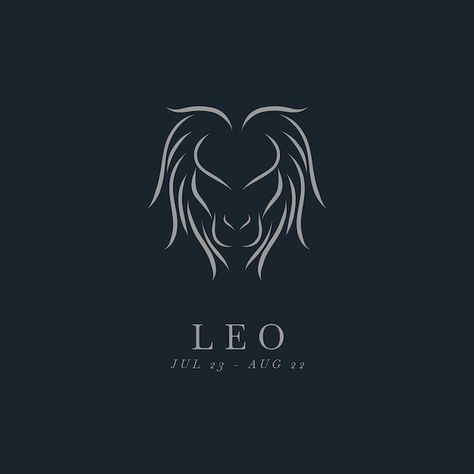 Hand drawn minimalist leo logo | Premium Vector #Freepik #vector #astrology-logo #astrology #leo #horoscope Leo Logo Design, Leo Symbols, Astrology Logo, Capricorn Logo, Leo Logo, Logo Meaning, Tattoo Zodiac, Lion Zodiac, Logo Lion