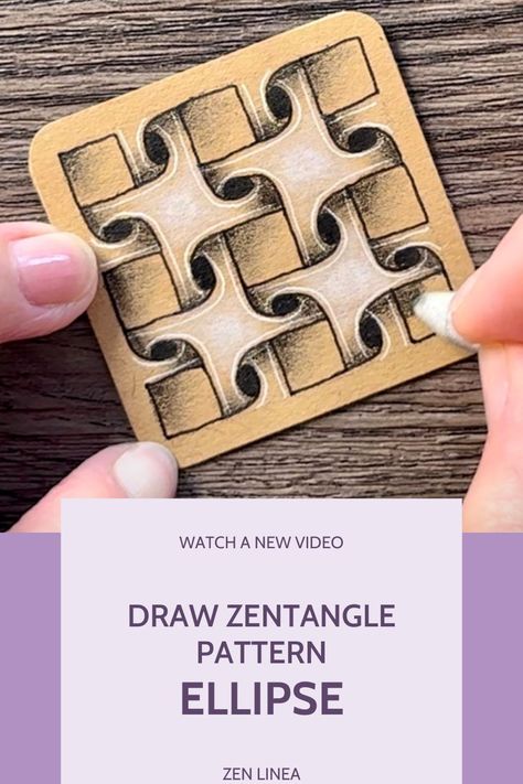 Zentangle Shading Techniques, Zentangle Grid Patterns Step By Step, Grid Zentangle Patterns, Zen Linea Zentangle, Zentangle Grid Patterns, Zendoodle Art Zen Tangles, Zentangle Shading, Zentangle Patterns Step By Step, Zentangle Gems