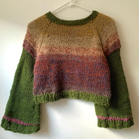 All Posts • Instagram Hand Knit Clothes, Loose Crochet Sweater, Scrap Sweater, Knitting Sweaters For Women, Green Knitted Sweater, Cows Farm, Friends Always, Ombre Sweater, Knit Clothes