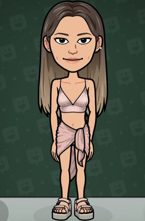 Coastal Granddaughter Bitmoji, Snapchat Outfits, Bitmoji Outfits, Bff Matching Outfits, Crown Aesthetic, Bff Matching, Snap Ideas, Swim Pool, Brown Hair Brown Eyes