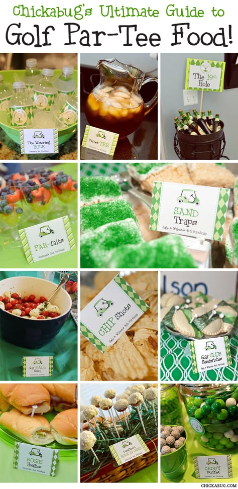 Golf Themed Party, Masters Party, Golf Party Foods, Golf Baby Showers, Golf First Birthday, Golf Theme Party, Golf Party Ideas, Golf Baby, Par Tee