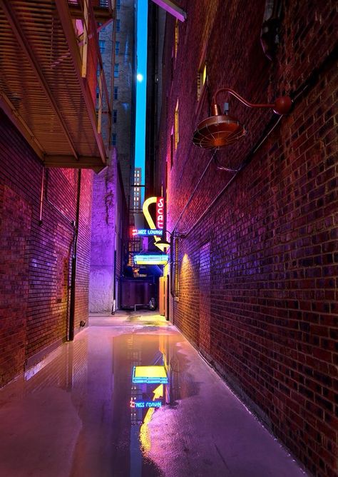 Scat Jazz underground night club off of Sundance Square Night Club Building, Club Aesthetic Background, Underground Nightclub, Night Club Exterior, Underground Club Aesthetic, Night Club Background, Club Scene, Underground Aesthetic, Retro Club