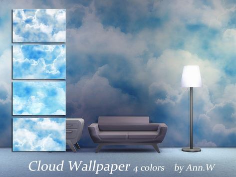 Cloud Wallpaper - The Sims 4 Catalog Build Wall, Alpha Cc, Cc Sims4, Skyrim Mods, Free Sims, 4 Wallpaper, Sims 4 Dresses, Sky Wallpaper, Sims 4 Cc Packs