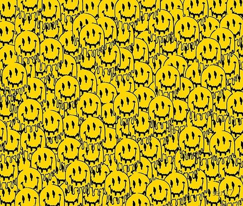 dripping smiley face pattern by ten17 | Redbubble Smiley Face Desktop Wallpaper, Drip Smiley Face Wallpaper, Aesthetic Smiley Face, Drippy Wallpapers, Dripping Smiley Face, Drippy Smiley Face, Wallpapers Preppy, Smiley Face Pattern, Iphone Wallpaper Quotes Inspirational