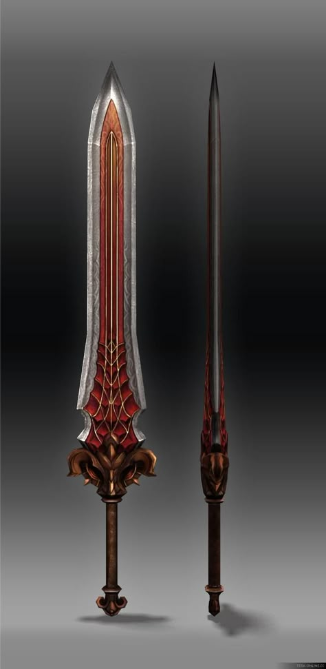 Imgur: The magic of the Internet Giant Swords Fantasy, Meng Yao, Fantasy Blade, Belt Holder, Cool Swords, Fantasy Armor, Armor Concept, Fantasy Rpg, 판타지 아트