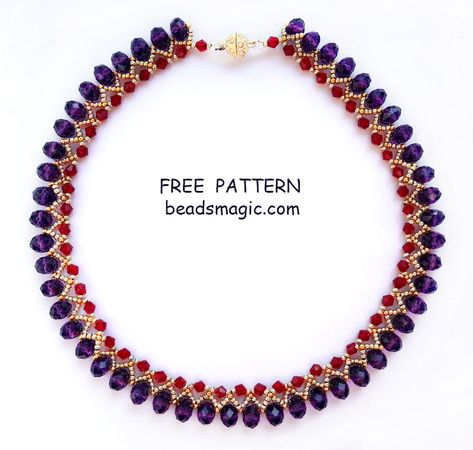 Seed Bead Tutorials, Beads Magic, Beaded Necklace Patterns, Diy Jewelry Inspiration, Beading Patterns Free, Bead Weaving Patterns, Necklace Tutorial, Seed Bead Tutorial, Necklace Patterns