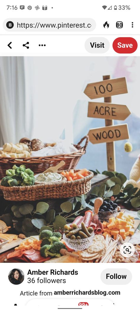 100 Acres Woods Party, 100 Acre Wood Baby Shower Ideas, 100 Acre Woods Party, Hundred Acre Woods Baby Shower Ideas, 100 Acre Woods Baby Shower Ideas, Cottage Core Baby Shower Theme, Ranch Cottage, Cottagecore Baby, 100 Acre Wood