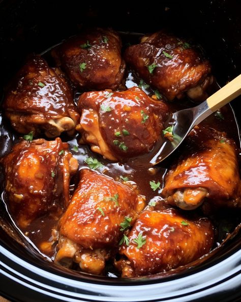 Crock Pot Bone In Chicken Thighs, Chi Ken Thigh Recipe, Skin On Bone In Chicken Thigh Recipes Crockpot, Chicken Thighs In Crockpot Recipes, Bone In Chicken Thigh Recipes Crockpot, Cooktop Cove Recipes Chicken, Crockpot Bone In Chicken Thighs, Slow Cooker Chicken Thighs Bone In, Crock Pot Chicken Thighs Bone In