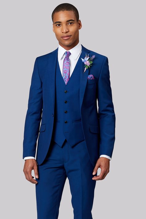 Blue Suit Summer Wedding, Bright Blue Suit, Groom Blue Suit, Teal Suit, Casual Groom Attire, Blue Tux, Navy Suit Wedding, Pink Tuxedo, Lounge Suit