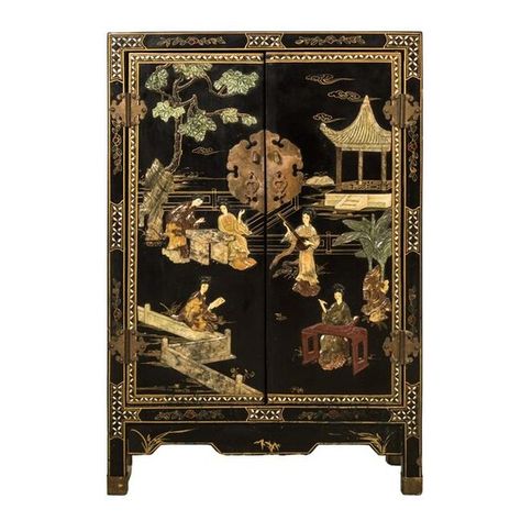 Chinoiserie Cabinet, Chinoiserie Furniture, Chinese Cabinet, Corner Unit, Stone Design, Chinese Painting, Beautiful Interiors, Chinoiserie, Tango