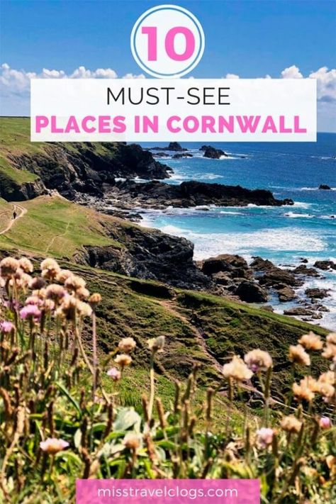 Cornwall Road Trip Itinerary: 7 Days | Top 10 Must-Visit Places Cornwall Photography, Uk Tourist Attractions, Places In Cornwall, Uk Castles, England Travel Guide, Cornwall Beaches, Life In The Uk, South West Coast Path, North Cornwall