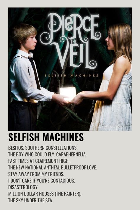 Selfish Machines, Polaroid Albums, Album Cover Wall Decor, Polaroid Album, Minimalist Music, Grunge Posters, Music Poster Ideas, Music Poster Design, Music Posters