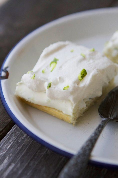 Key Lime Pie Sheet Cake by Lauren's Latest Texas Sheet Cake Recipe, Lime Cake, Texas Sheet Cake, Whoopie Pie, Mince Pie, Sheet Cake Recipes, Lime Pie, Key Lime Pie, Piece Of Cake