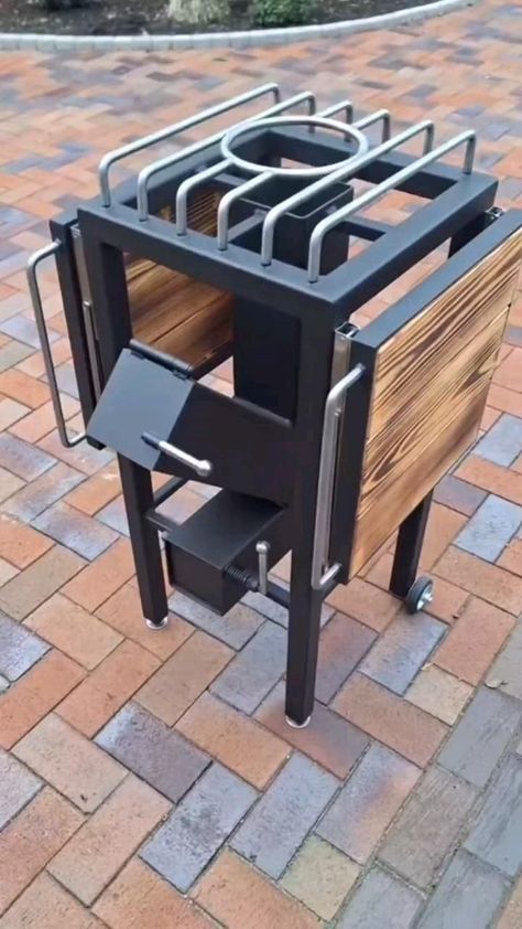 شواية فحم, Barbeque Grill Design, Diy Rocket Stove, Rocket Stove Design, تصميم الطاولة, Barbecue Design, Bbq Grill Design, Outdoor Stove, Rocket Stove