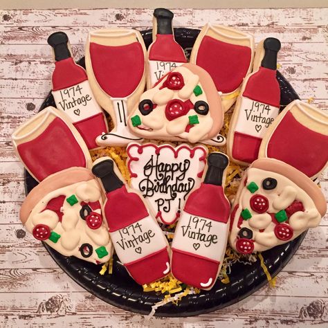 A personal favorite from my Etsy shop https://www.etsy.com/listing/582733772/gluten-free-italian-theme-birthday-sugar Italian Dinner Table, Wine Birthday Party, Birthday Sugar Cookies, Italian Themed Parties, Gluten Free Italian, Italian Dinner Party, Italian Party, Gluten Free Sugar Cookies, Italian Theme