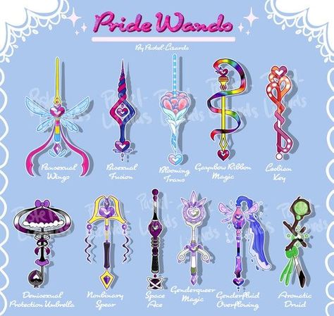 Aesthetic Character Design, Wand Designs, Aesthetic Character, Lgbt Sticker, Magical Girl Aesthetic, Plant Art Print, Lgbt Art, Gender Identity, Plant Art