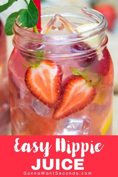 Our Hippie Juice recipe is the perfect simple, easy, refreshing summer drink for a party. It's fruity, fun, Big Batch cocktail perfect to make for a crowd! #gonnawantseconds #hippiejuice #summercocktail #cocktail #summerdrinks #partyideas #bigbatchcocktail #partydrinks #alcohol #rum #vodka Easy Big Batch Cocktails, Hippie Juice Recipe, Hippy Juice, Hippie Juice, Summer Drinks Alcohol, Watermelon Strawberry, Batch Cocktails, Party Drinks Alcohol, Birthday Drinks