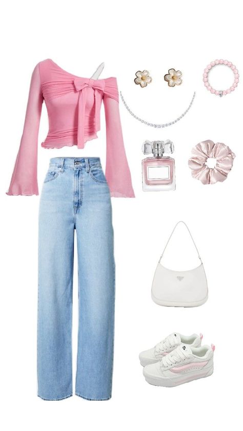 Soft pink top + light blue jeans + white sneakers = Perfect everyday look!

#CasualFashion #PinkAndBlue #SneakerLove #EverydayChic #FashionInspo #OutfitIdeas #SpringVibes #SummerStyle Jeans White Sneakers, Everyday Chic, Light Blue Jeans, Jeans White, Top Light, Pink Top, White Sneakers, Pink Tops, Casual Outfit