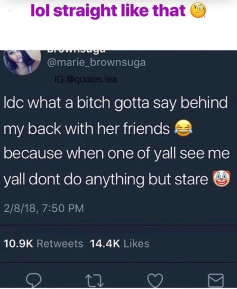 lmaoo scary asses, mariahkayhearts Hood Quotes, Fake Friend Quotes, Petty Quotes, Talking Quotes, Instagram Quotes Captions, Twitter Quotes Funny, Truth Quotes, Realest Quotes, Badass Quotes