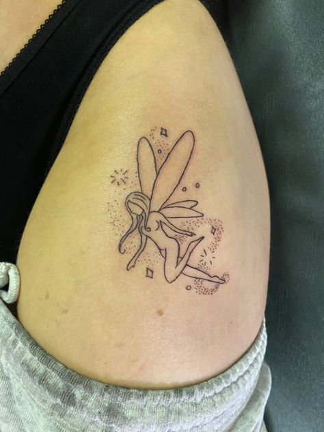 Fairy fineline tattoo memorial piece Fairy Ribcage Tattoo, Tattoo Memorial, Ribcage Tattoo, Fineline Tattoo, Fairy Tattoo, Thigh Tattoo, I Tattoo, Body Art, Tattoo Ideas