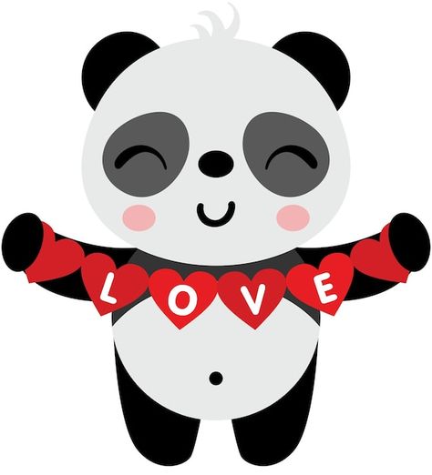 Vector loving panda holding a love red h... | Premium Vector #Freepik #vector #cute-love #valentines-day #valentine #love-valentines Red H, Wallpaper Iphone Disney, Vector Photo, Cricut Projects, A Love, Red Heart, Project Ideas, Wallpaper Iphone, Premium Vector