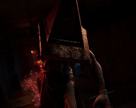 Pyramid Head Pfp, Red Pyramid Thing, Red Pyramid, Pyramid Head, Silent Hill 2, Joker Pics, Silent Hill, Horror Characters, Pyramid