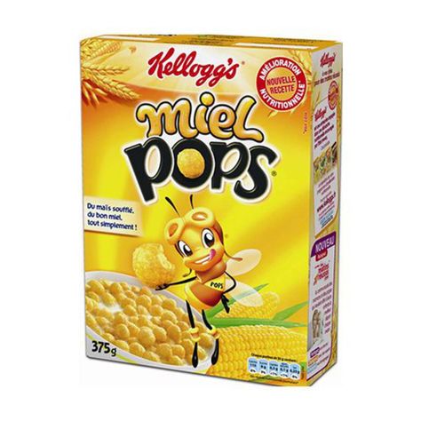 Les Miel Pops #MielPops #céréales #enfance Miel Pops, Coffee Protein Smoothie, Honey Pops, Cereal Boxes, Chicken Meal Prep, Corn Flakes, Breakfast Cereal, Packing Design, Mini Fridge